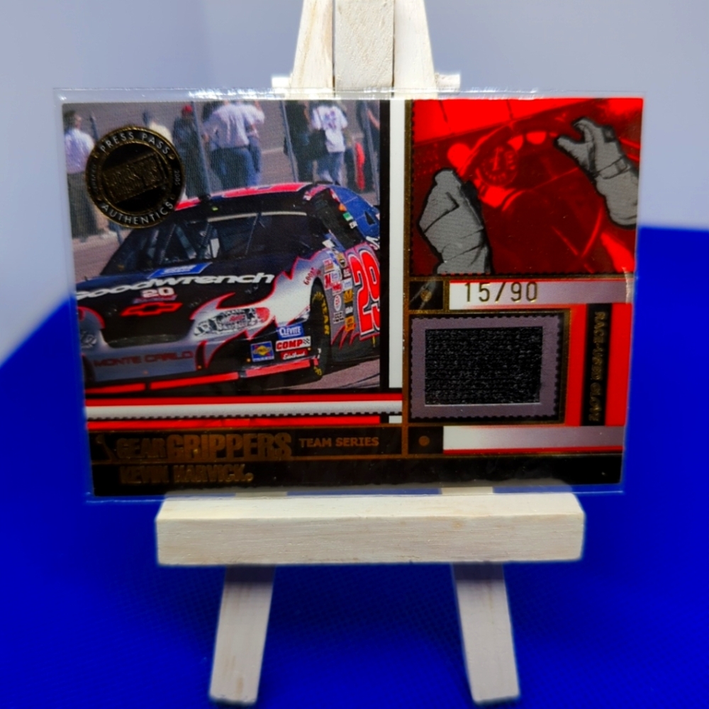 This 2005 Press Pass Kevin Harvick Race-Used Glove #'GGT-3 / Team Series NM